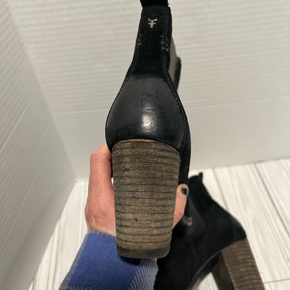 Trask Women’s booties heels black size 7.5 - Picture 10 of 12